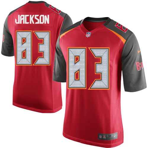 Men's Game Vincent Jackson Nike Jersey Red Home - #83 NFL Tampa Bay Buccaneers